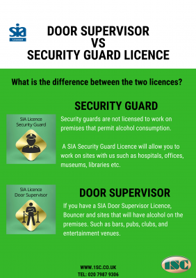 What Is The Difference Between A Sia Door Supervisor Licence